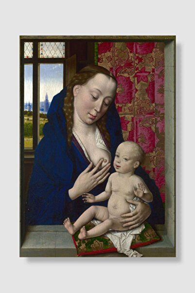 kubdekor The Virgin and Child Popart Poster Dekoratif Modern Sanatsal Duvar P...