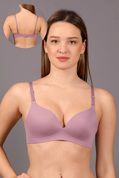 luvise Laser Cut Thin Sponge Like No Bra Without Underwire Laser Seamless Covered
