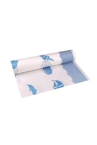 ÇELİKPENÇE Sailor Patterned Paper Tablecloth 24 Meters 16 Sheets