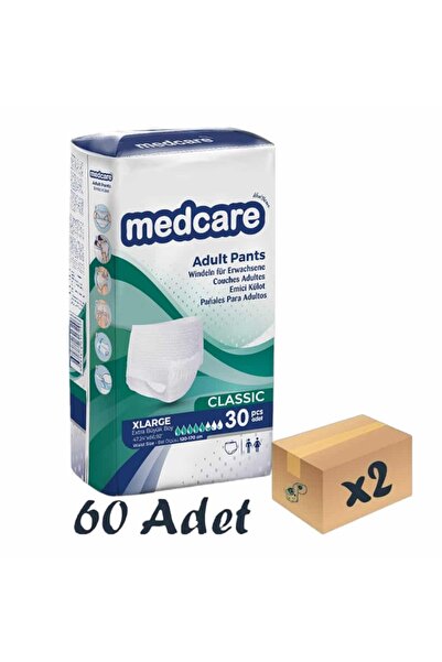 MEDCARE Classic Emici Külot Yetişkin Hasta Bezi 5,5 Damla XLarge XL Beden 30'...
