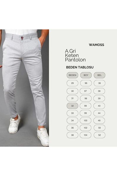 wamoss 2025 Model Chino Linen Pants - Korean Style Ktn1