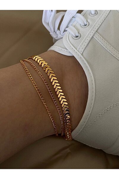 BERS AKSESUAR Kadın Balıksırtı Model Çoklu Halhal