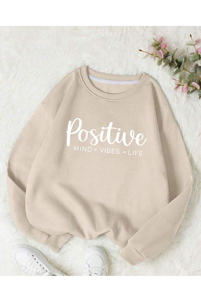 FAVORİST Φούτερ Positive Printed Crew Neck (SOFT).