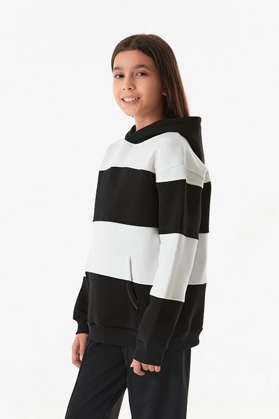Fulla Moda Hanorac pentru fete cu glugă color block
