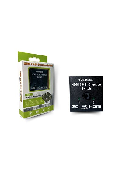 Rose 2 Port Çift Yönlü HDMI Switch Splitter Ekran Monitör Çoklayıcı Çoğaltıcı