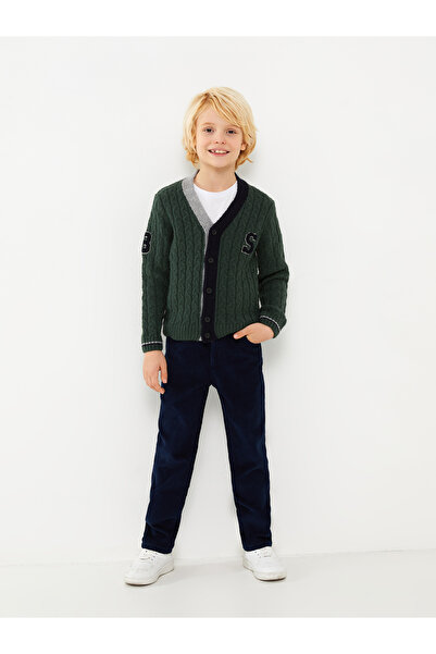 LC Waikiki Elasztikus derékú alap bársonyos fiúnadrág