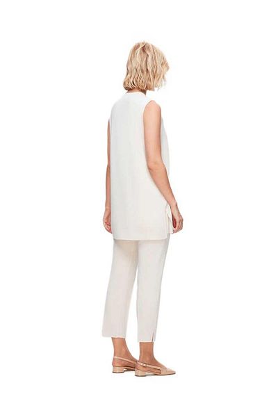MISS DALIDA Πλεκτό Παντελόνι Ecru Skinny Leg T25K-7000
