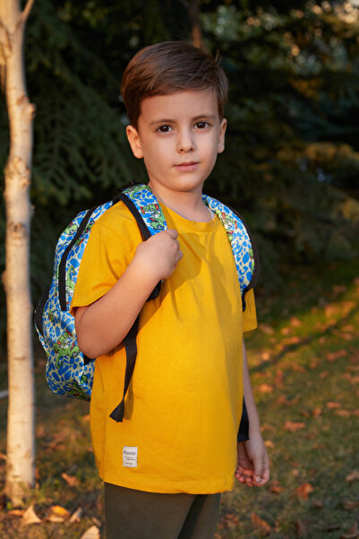 Fulla Moda Dinozor Desenli Unisex Okul Çantası