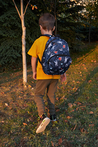 Fulla Moda Unisex Astronaut Patterned School Bag