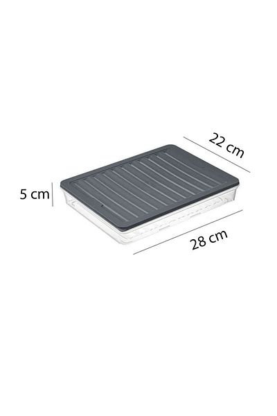 Livonelli 4 Pieces 2500 ml Refrigerator and Microwave Storage Container - Fridge Organizer