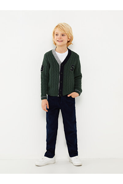 LC Waikiki Elasztikus derékú alap bársonyos fiúnadrág