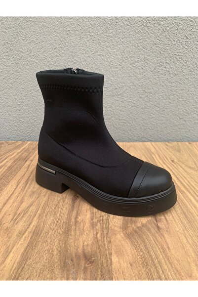 Beety Dalgıç Kumaş Maskaretli Fermuarlı Günlük Bot