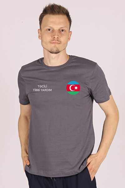 Pratik Medikal رمادي 103 تي شيرت مساعدة طاقم الرقبة للجنسين