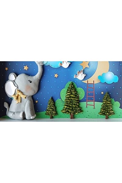 morlalem m Üçlü Mini Çam Ağacı Silikon Kalıp K-121, Kokulu Taş Sabun Alçı Mum Kalıbı