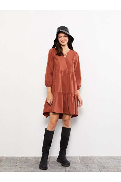 LC Waikiki Γυναικείο πουκάμισο φόρεμα με απλό γιακά