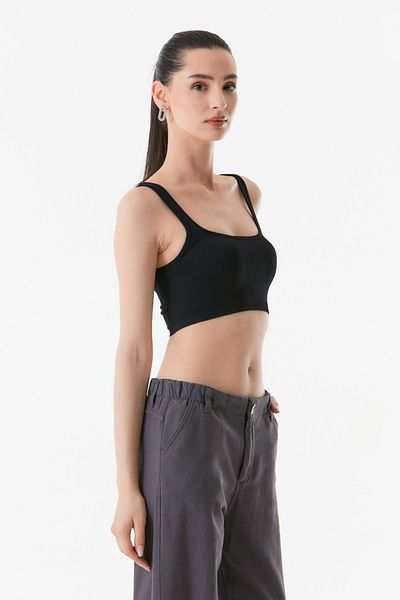 Fulla Moda Corded Crop Bustier - Stylish Design