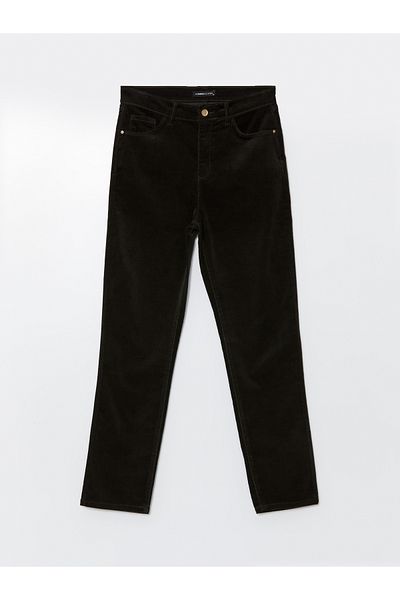 LC Waikiki Narrow Fit Velvet Women's Trousers