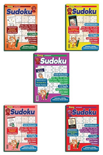 Maxi Yayıncılık Maxi Gong Sudoku 5'li Set / Kolektif / Maxi Yayıncılık / 9772...