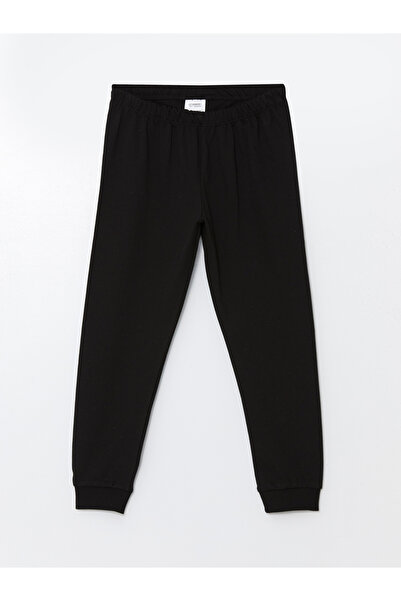 LC Waikiki Nyakú, nyomott hosszú ujjú pizsama szett lányoknak