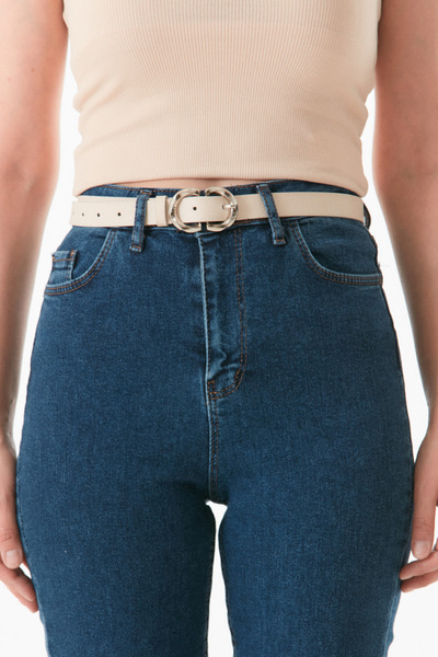 Fulla Moda Stylish Belt with Double Buckle