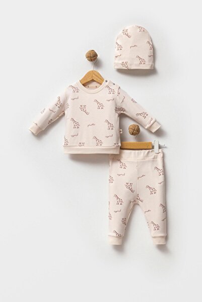 Bubbles Set of 2 100% Organic Cotton - Giraffe Print Baby