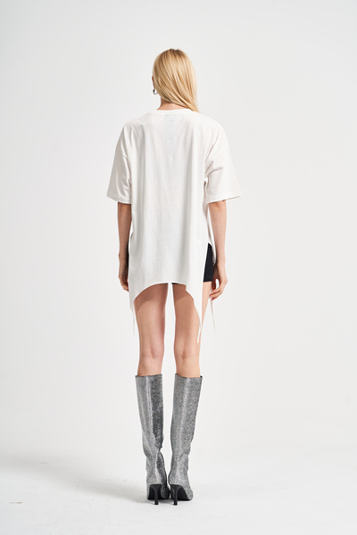 tw3 Σχεδιασμένο μπλουζάκι με στάμπα με αλυσίδα