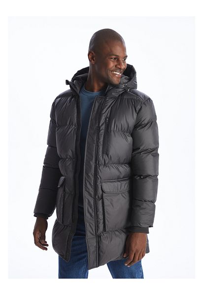 LC Waikiki Ανδρικό πουπουλένιο παλτό με κουκούλα Standard Fit