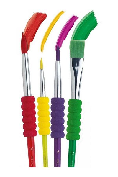 Bubu Soft Touch 4-Piece Vibrant Colors Brush Set - Fr0006