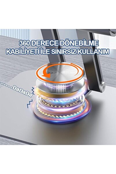 voltix Tablet Standı 360° Dönebilen Tablet Tutucu Katlanabilir Alüminyum Tablet Ve Telefon Standı Mi