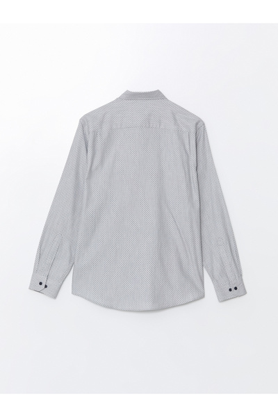 LC Waikiki Regular Fit Long Sleeve Patterned Poplin Men's Shirt