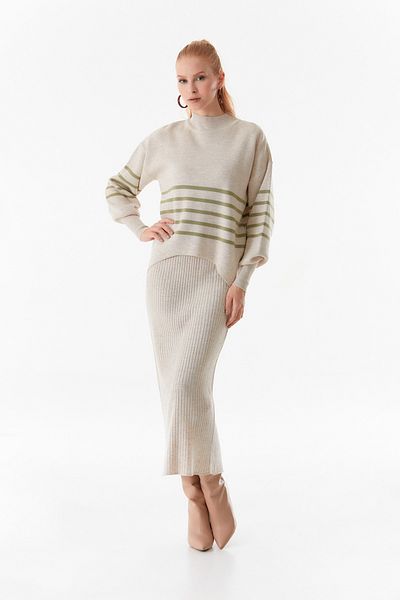 Fulla Moda Set de tricotaje de bază cu dungi