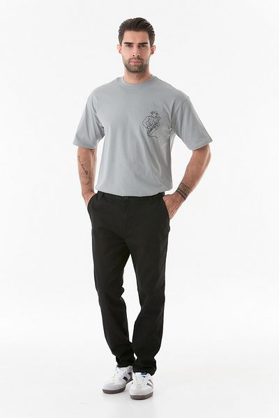 Fulla Moda Παντελόνι Chino με φερμουάρ