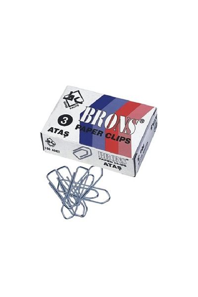 Brons Paper Clip No:3 Br-123 10 Boxes of 100