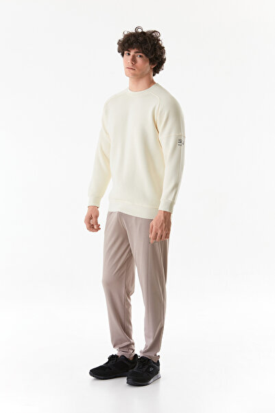 Fulla Moda Суичър с три нишки с кръгла яка