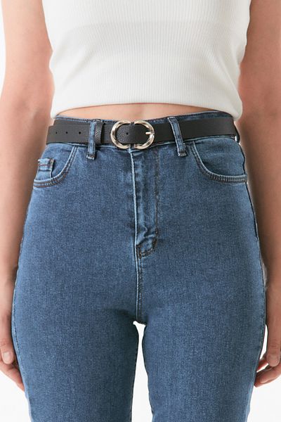 Fulla Moda Stylish Belt with Double Buckle