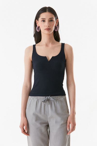 Fulla Moda Κοτλέ τετράγωνο λαιμό Βασικό σχέδιο σώματος