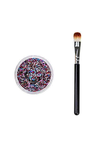 Lukky جل لوكي بودي جليتر مع فرشاة، 0.85 أونصة سائلة (لون مي)