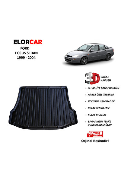 ELORCAR FORD FOCUS 1 SEDAN 1999 - 2004 3D BAGAJ HAVUZU