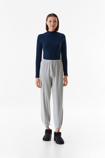 Fulla Moda Corduroy Jogger Pants - Elastic Waist