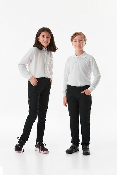 Fulla Moda Unisex Kids Straight Trousers - Elastic Waist