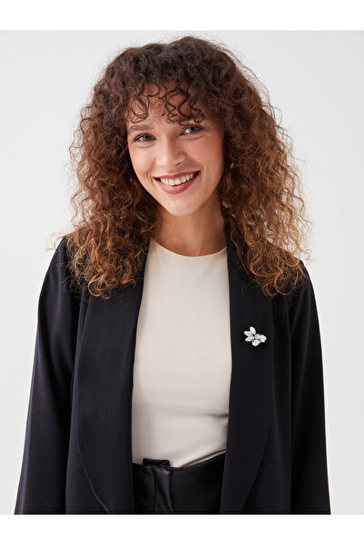 LC Waikiki Σάλι γιακάς ίσιο μακρυμάνικο γυναικείο μπουφάν