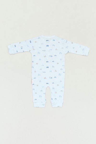 Fulla Moda Boys' Jumpsuit - Crew Neck, Printed and Pocket Detailed