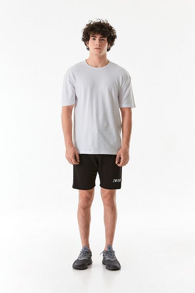 Fulla Moda Text Printed Shorts with Rubber Waist and Pockets