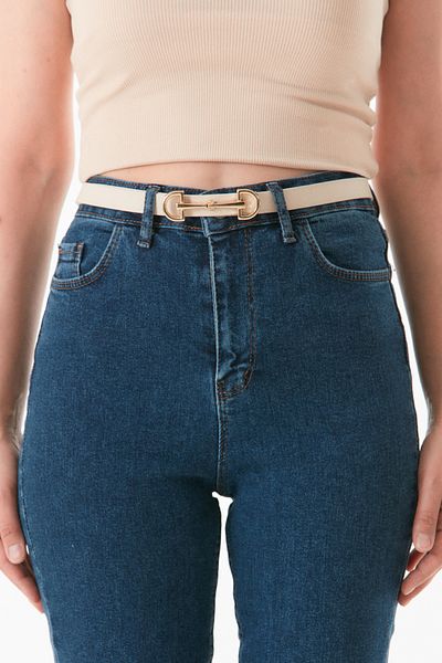 Fulla Moda Stylish Belt with Double Buckle