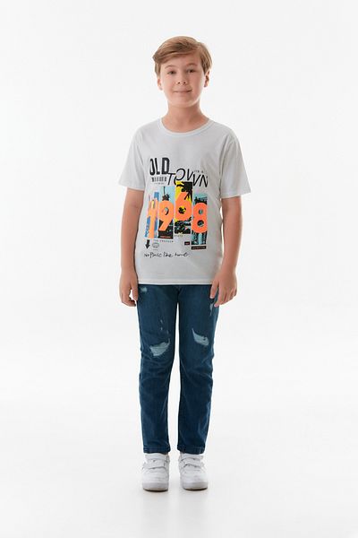 Fulla Moda Boy - Crew Neck and Printed T-Shirt