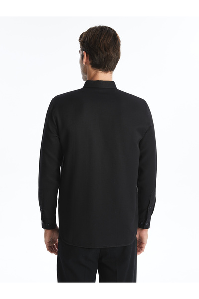 LC Waikiki Pánská košile Slim Fit s dlouhým rukávem Dobby