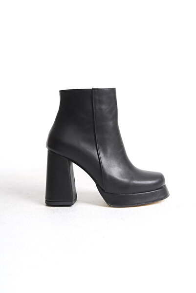 Shoesers Γυναικείες μπότες με φερμουάρ με τακούνι πλατφόρμας