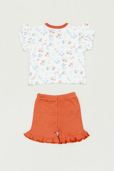Fulla Moda Crew Neck - Girl's Shorts Set