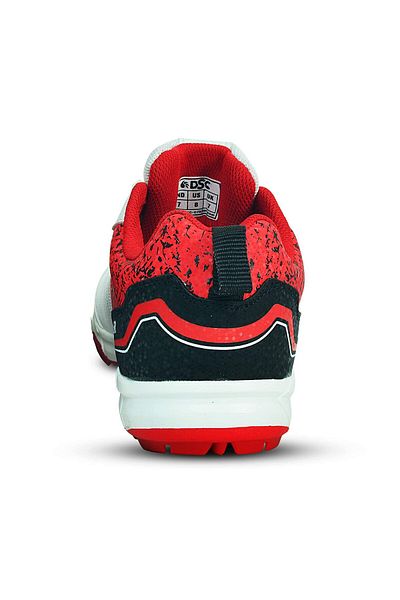DSC Zooter Cricket Shoe | Color: White & Red | Size:  4 UK/5 US/39 EU | For Mens & Boys