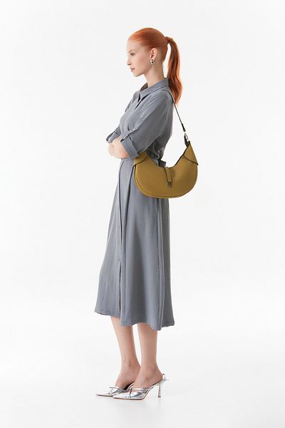 Fulla Moda Faux Leather Zipper Bag